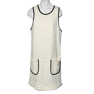 Anthropologie Maeve Patch  Pockert Mini Dress Size Medium Zip Back